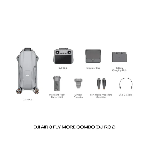DJI Air 3 Fly More Combo (DJI RC 2) - Image 2